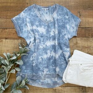 Top Linen Short Sleeved Summer Blouse by Tempo Paris